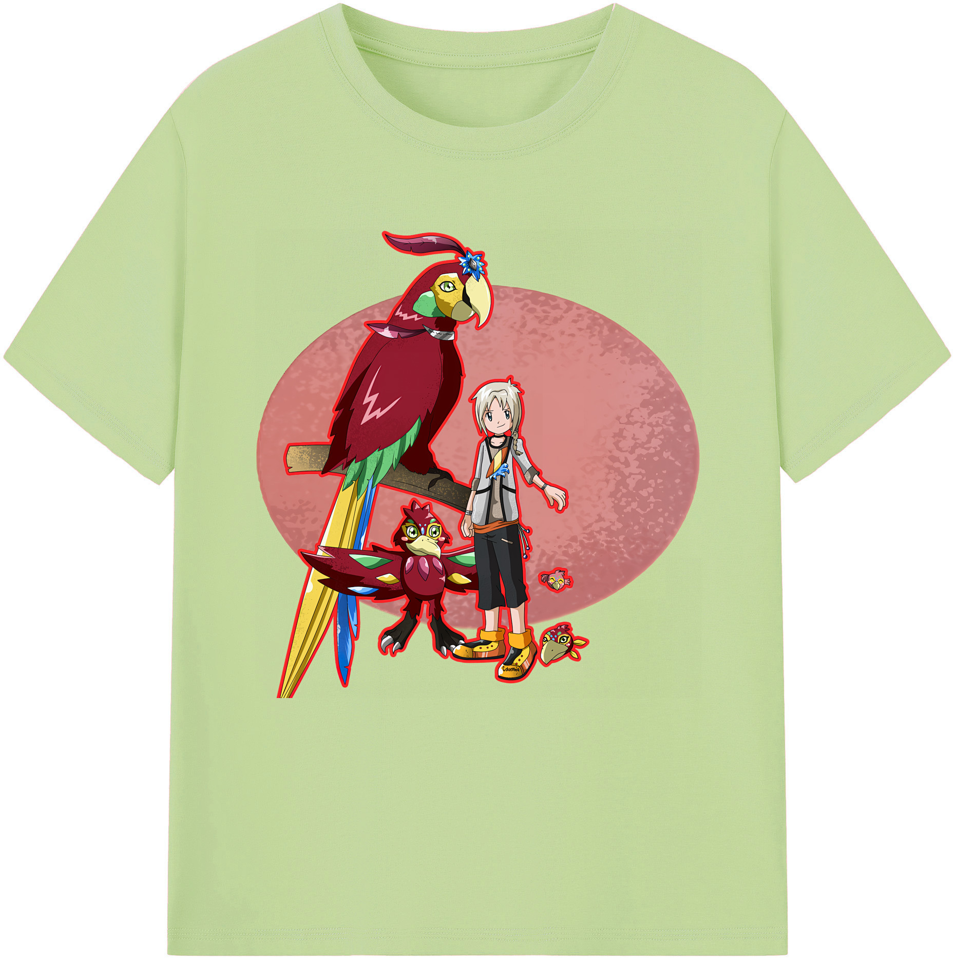（画像用） Digimon デジタルモンスター/デジモン 綿100％半袖Tシャツ（フロントプリント）